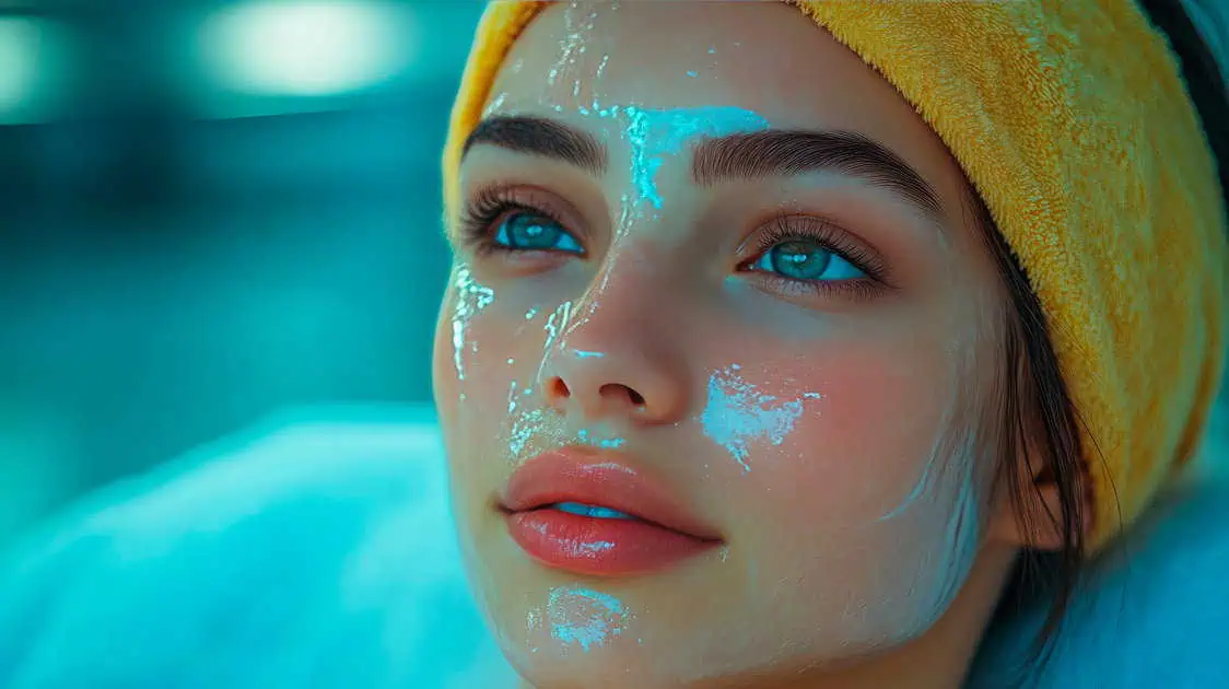 a woman with a yellow towel on her head, Chemical Peels In Fremont, CA by Ariba Medical Spa